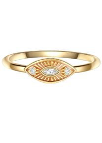 Glanzst&uuml;cke M&uuml;nchen Glanzst&uuml;cke M&uuml;nchen Ring - Sterling Silber Ring Zirkonia - Gr. 48 - in Gold - f&uuml;r Damen