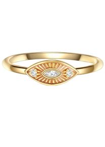 Glanzst&uuml;cke M&uuml;nchen Glanzst&uuml;cke M&uuml;nchen Ring - Sterling Silber Ring Zirkonia - Gr. 50 - in Gold - f&uuml;r Damen