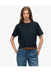 Superdry Damen Studios Crew T-shirt Navy - Gr&ouml;&szlig;e: 36 210242200016998T030