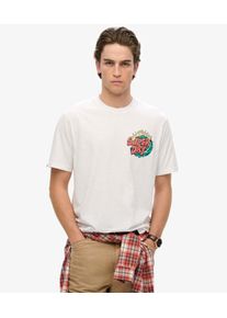 Superdry Herren L&auml;ssiges Outdoor-narrativ-t-shirt White - Gr&ouml;&szlig;e: L 104040550317901C003