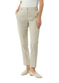 7/8-Hose comma, Damen, Gr. 34, N-Gr, beige (sand), Obermaterial: 66% Polyester, 32% Viskose, 2% Elasthan. Futter: 100% Polyester, unifarben, slim fit lang, Hosen 7/8-Hose, mit G&uuml;rtelschlaufen