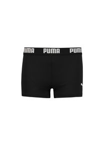 Badehose Puma "Puma SWIM BOYS LOGO TRUNKS", Jungen, Gr. 128, N-Gr, schwarz, Obermaterial: 80% Polyamid, 20% Elasthan, Badehosen Badehose, mit elastischem Bund, f&uuml;r Boys, Logoschriftzug