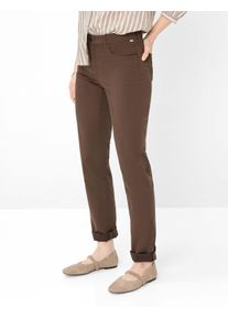Brax Damen Five-Pocket-Hose Style CAROLA DARK EBONY, dunkelbraun, Gr. 38