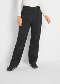 bonprix wasserdichte Thermohose, schwarz, Gr.40, Komfortable lange Regenhose mit verstellbarem Elastikbund
