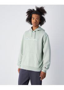 Kapuzensweatshirt Champion "ICONS TONAL Terry Hoodie with Big Logo", Herren, Gr. S (44/46), gr&uuml;n (cvs), Obermaterial: 70% Baumwolle, 30% Polyester, Sweatshirts Kapuzensweatshirt, f&uuml;r sportliche Aktivit&auml;ten, sportlicher Stil, mit Kapuze