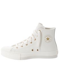 Sneaker Converse "CHUCK TAYLOR ALL STAR EVA LIFT", M&auml;dchen, Gr. 37,5, gold (egret, egret, light gold), Leder, Schuhe Sneaker, Topseller
