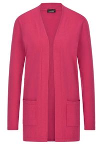 Strickjacke GOLDNER "Elegante Strickjacke mit Kaschmir", Herren, Gr. 54, rot (koralle), Obermaterial: 95% Baumwolle CO. 5% Kaschmir WS., gerade, V-Ausschnitt, Strickjacken Strickjacke, mit Kaschmieranteil