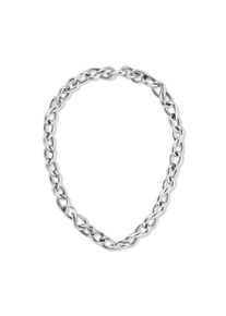 Edelstahlkette Calvin Klein "SCULPTURED DROPS", edelstahlfarben, Halsketten, Damen, Edelstahl, L: 52,5 B: 12mm, Edelstahlkette, B:12mm