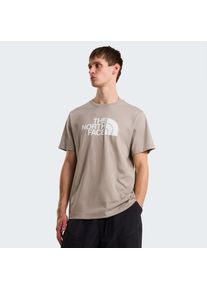 T-Shirt The North Face "M EVOLUTION HALF DOME REGULAR SHORT SLEEVE TEE", Herren, Gr. M, stone slab, Obermaterial: 60% Baumwolle, 40% Polyester, Shirts T-Shirt, sportliche Passform, kurze &Auml;rmel, f&uuml;r Sportmode und Outdoormode