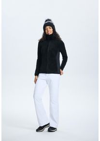 Fleecejacke Icepeak "Icepeak ELLAVILLE", Damen, Gr. XL (44/46), basic schwarz, Obermaterial: 100% Polyester, Jacken Fleecejacke, sportlicher Stil, schnell trocknendes Thermal-Material