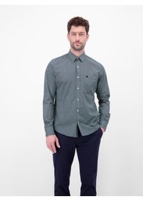 Langarmhemd Lerros "Langarmhemd mit Karomuster aus 100% Baumwolle", Herren, Gr. S, Normalgr&ouml;&szlig;en, arctic blau, 100% Baumwolle, Hemden Langarmhemd