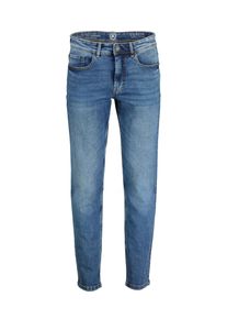 5-Pocket-Hose Lerros "CONLIN 5-Pocket Stretch-Denim, SLIM FIT, unifarben CONLIN", Herren, Gr. 34, L&auml;nge 30, sports blau, 99% Baumwolle, 1% Elasthan, slim fit, Hosen 5-Pocket-Hose, Herrenjeans, robuster Baumwollstoff, bequem, pflegeleicht
