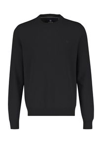 Strickpullover Lerros "Strickpullover in weicher Schurwollqualit&auml;t mit Kaschmiranteil", Herren, Gr. L, schwarz, 88% Schurwolle, 12% Kaschmir, Rundhals, Pullover Strickpullover