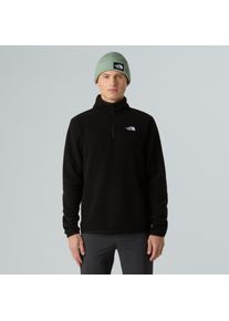 Fleecepullover The North Face "M GLACIER FLEECE 1/4 ZIP JACKET", Herren, Gr. XL, schwarz (tnf schwarz), Obermaterial: 100% Polyester, Sweatshirts Fleecepullover, 1/4-langer Rei&szlig;verschluss, aus Polyester, feuchtigkeitsabweisend