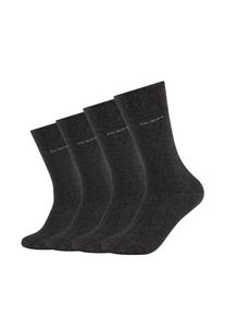 Socken Camano "ca-soft", Damen, Gr. 39-42, grau (anthrazit), Baumwollmischung, meliert, normal, Socken Socken, mit verst&auml;rktem Fersen- und Zehenbereich
