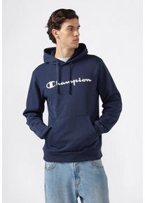 Kapuzensweatshirt Champion "BASICS Fleece Hoodie Large Logo", Herren, Gr. M (48/50), nny, ns, Obermaterial: 55% Baumwolle, 45% Polyester, Sweatshirts Kapuzensweatshirt