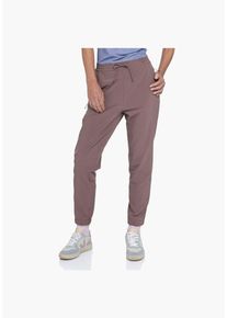 Sch&ouml;ffel Funktionshose SCH&Ouml;FFEL "Pants Vienna L", Damen, Gr. 46, N-Gr, twilight mauve, Obermaterial: 87% Polyester, 13% Elasthan, Hosen Funktionshose, sportlicher Stil, bequeme Passform