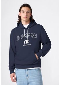Kapuzensweatshirt Champion "Graphic Terry Hoodie", Herren, Gr. L, nny, Obermaterial: 55% Baumwolle, 45% Polyester, normal, Rundhals, Sweatshirts Kapuzensweatshirt, sportlicher Stil, f&uuml;r Erwachsene, Rundhalsausschnitt
