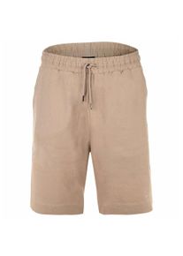 Bermudas Emporio Armani "Bermuda-Shorts LINEN BLEND 1er Pack", Herren, Gr. XXL, N-Gr, braun (taupe), Obermaterial: 50% Leinen LI. 50% Viskose CV., Hosen Bermudas
