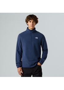 Fleecepullover The North Face "M GLACIER FLEECE 1/4 ZIP JACKET", Herren, Gr. S, summit navy, Obermaterial: 100% Polyester, Sweatshirts Fleecepullover, 1/4-langer Rei&szlig;verschluss, aus Polyester, feuchtigkeitsabweisend