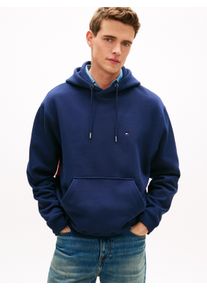 Kapuzensweatshirt Tommy Hilfiger "FLAG", Herren, Gr. M, carbon navy, Sweatware, Obermaterial: 100% Baumwolle, unifarben, regular fit normal, Rundhals, eingesetzt Rippb&uuml;ndchen, Sweatshirts Kapuzensweatshirt, Regular fit