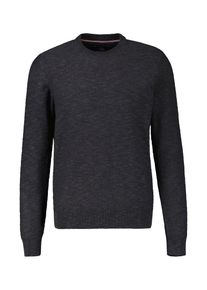 Strickpullover Lerros "Flachstrick Herren Pullover", Herren, Gr. S, blau (classic navy), 100% Baumwolle, Pullover Strickpullover