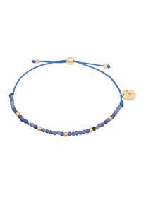 Armband Tamaris "Schmuck Geschenk Edelstahl Armkette", gelbgoldfarben, blau, blau, Armb&auml;nder, Damen, 21cm, Edelstahl Nylon, Edelstahl, Nylon, Armband, mit Sodalith oder Granat