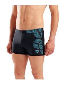 Badehose arena "M arena KIKKO SWIM SHORT", Herren, Gr. 6L, N-Gr, schwarz, water, Obermaterial: 80% Polyamid, 20% Elasthan, Badehosen Badehose