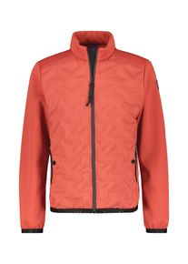 Outdoorjacke Lerros "Sportliche Hybrid-Jacke", Herren, Gr. 5XL, rot (deep coral rot), 100% Polyester, Jacken Outdoorjacke