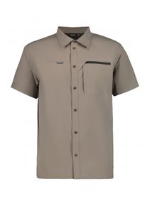 Funktionsshirt Icepeak "H FUNKTIONSHEMD BOXFORD", Herren, Gr. 46, grau (granite), Obermaterial: 100% Polyester, Shirts Funktionsshirt, mit Brusttasche mit Rei&szlig;verschluss, 4-Wege-Stretchmaterial