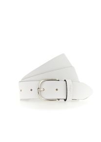 Lederg&uuml;rtel Mustang "Madison", Damen, Gr. 90, wei&szlig;, Rindsleder, unifarben, G&uuml;rtel Lederg&uuml;rtel, Mit gepr&auml;gtem Mustang-Logo auf der Schlaufe, 3,5 cm