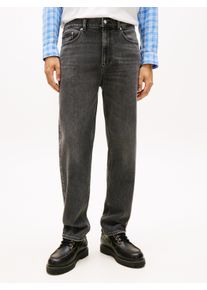 Straight-Jeans Tommy Jeans "SONNY REGULAR", Herren, Gr. 30, L&auml;nge 34, denim schwarz, Denim/Jeans, Obermaterial: 99% Baumwolle, 1% Elasthan, unifarben, regular fit lang, Jeans Straight-Jeans