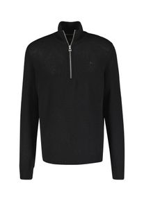 Troyer Lerros "Schurwoll-Stricktroyer mit Kaschmiranteil", Herren, Gr. XXL, schwarz, 88% Schurwolle, 12% Kaschmir, ohne Ausschnitt, Pullover Troyer