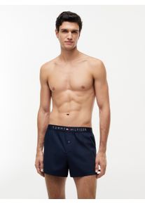 Boxershorts, Herren, Gr. XXL (56), navy blazer, Webqualit&auml;t, Obermaterial: 100% Baumwolle, Tommy Hilfiger Underwear, bequem, Unterhosen Boxershorts, elastischer Bund
