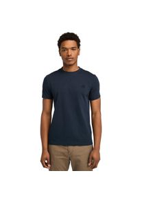 T-Shirt Timberland "DUNSTAN RIVER Short Sleeve Tee", Herren, Gr. L, blau (dk sph, dk denim), Single Jersey, Obermaterial: 100% Baumwolle, Rundhals, Shirts T-Shirt, Topseller
