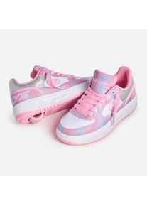 Sneaker Heelys "REZERVE LOW", M&auml;dchen, Gr. 33, wei&szlig; (lt pink, wei&szlig;, rainbow), Synthetik, Schuhe Sneaker, mit Rollen