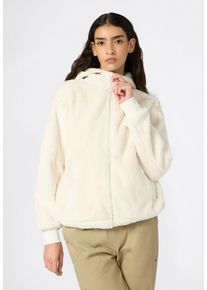 Fleecejacke Champion "Polar Full Zip Hoodie", Damen, Gr. S, icv, icv, Obermaterial: 60% Polyester, 40% Baumwolle, Jacken Fleecejacke, leichtes Gewicht, aus Polyester und Baumwolle, 1-teiliges Design