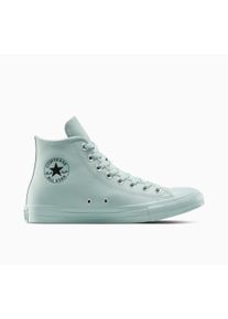 Sneaker Converse "CHUCK TAYLOR ALL STAR", Damen, Gr. 43, mountain teal, schwarz, mountain teal, Leder, Schuhe Sneaker, wasserabweisend
