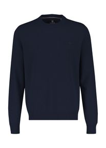 Strickpullover Lerros "Strickpullover in weicher Schurwollqualit&auml;t mit Kaschmiranteil", Herren, Gr. XL, blau (classic navy), 88% Schurwolle, 12% Kaschmir, Rundhals, Pullover Strickpullover