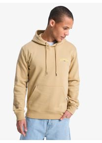 Kapuzensweatshirt Quiksilver "SCREEN HOODY FRONT & BACK", Herren, Gr. L (52), khaki, Obermaterial: 60% Baumwolle, 40% Polyester, Sweatshirts Kapuzensweatshirt