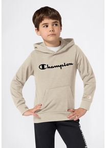 Kapuzensweatshirt Champion "ICONS CONTRAST Terry Hoodie", Jungen, Gr. M (140/146), dun, Obermaterial: 54% Baumwolle, 46% Polyester, Sweatshirts Kapuzensweatshirt, f&uuml;r Kinder, sportlicher Stil, aus Baumwolle und Polyester