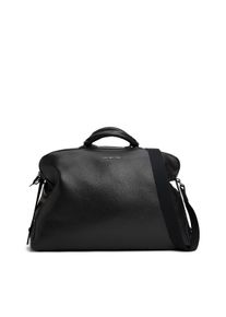 Weekender Tommy Hilfiger "TH PREMUM LEATHER DUFFLE", Herren, Gr. B/H/T: 54cm x 37cm x 19cm, schwarz, Leder, Taschen Weekender, Reisetasche, Freitzeittasche mit Logoschriftzug