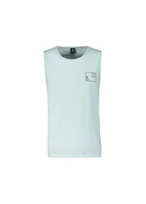 Muskelshirt Lerros "Tanktop mit Brustprint", Herren, Gr. 4XL, blau (tinted aqua), 100% Baumwolle, Shirts Muskelshirt
