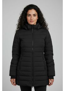 Funktionsparka Killtec "KOW 55 WMN QLTD PRK", Damen, Gr. 48, schwarz, Obermaterial: 100% Polyester. Futter: 100% Polyester. Wattierung: 100% Polyester, Jacken Funktionsparka, mit winddichter Verarbeitung, mit Zippertaschen und Handytasche