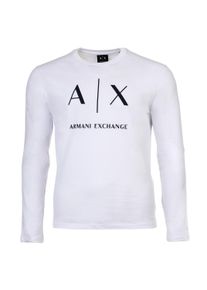 Longsleeve Armani Exchange "Longsleeve T-SHIRT 1er Pack", Herren, Gr. XL, wei&szlig;, Obermaterial: 100% Baumwolle CO., Shirts Longsleeve