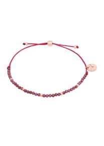 Armband Tamaris "Schmuck Geschenk Edelstahl Armkette", ros&eacute;goldfarben, rot, rot, Armb&auml;nder, Damen, 21cm, Edelstahl Nylon, Edelstahl, Nylon, Armband, mit Sodalith oder Granat
