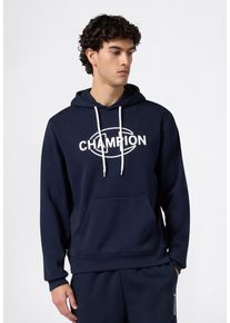 Kapuzensweatshirt Champion "Graphic Hoodie", Herren, Gr. M (48/50), nny, Obermaterial: 55% Baumwolle, 45% Polyester, Sweatshirts Kapuzensweatshirt