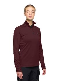 Langarmshirt Vaude "WOMEN'S LIVIGNO HALFZIP II", Damen, Gr. 38, schwarz oak, Obermaterial: 89% Polyester, 11% Elasthan, normal, hoch geschlossener Ausschnitt, Shirts Langarmshirt, mit Rei&szlig;verschluss, hoch geschlossener Ausschnitt, sportlicher Stil