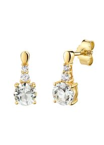 Paar Ohrstecker Firetti "Schmuck Geschenk Gold 333 Ohrschmuck Ohrringe", gelbgoldfarben, hellgr&uuml;n, hellgr&uuml;n, Ohrringe, Damen, Gelbgold 333, Paar Ohrstecker, mit Amethyst