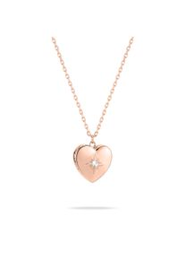 Lange Kette Tamaris "Schmuck Geschenk Edelstahl Halskette Herz Medaillon zum &ouml;ffnen", ros&eacute;goldfarben, Halsketten, Damen, Edelstahl, L: 85, Lange Kette
